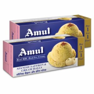 Amul Spanish Saffron & Cream Balls Ice Cream